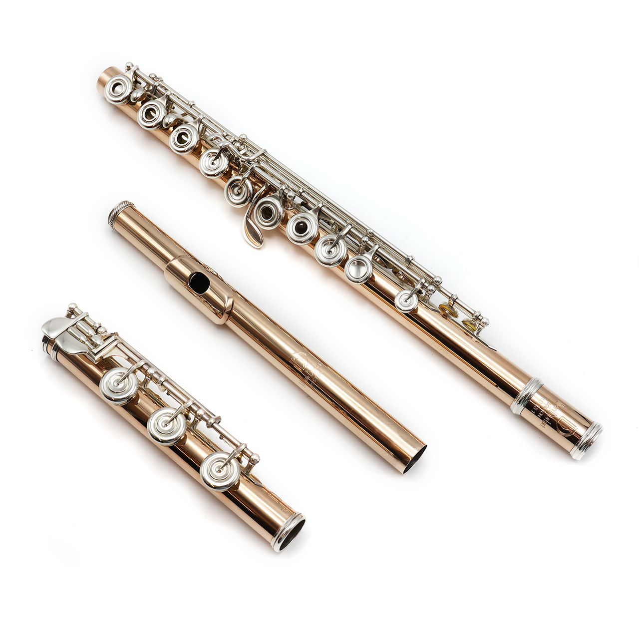 Burkart Professional Flöte Nr. 10181 – 9 Karat Gold über Sterlingsilber, versetztes G, C#-Trillerklappe, B-Fußstück