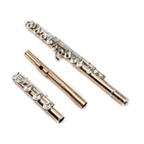 Burkart Profiflöte Nr. 10278 - 9 Karat Gold über Sterlingsilber, Offset-G, C#-Trillerklappe, B-Fußstück