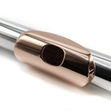 Burkart Professional Flute #10448 - 9K Gold Over Sterling Silver, Offset G, Split E Mechanism, C# Trill Key, D# Roller, B Footjoint, Pure Silver Headjoint, 14K Gold Lip Plate, Platinum Riser