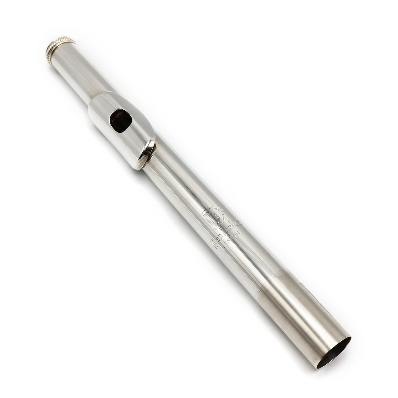 Burkart Headjoint #2727 - Sterling Silver, 14K Gold Riser, M2 Cut