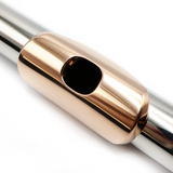 Tête Burkart n° 3870 - Tube en platine, plaque de lèvre, rehausse et couronne en or 14 carats