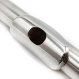 Burkart Headjoint #4549 - Sterling Silver, 14K Gold Riser, M2 Cut