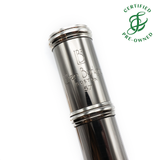 Burkart Elite #57 - Platinum tubing, inline G, C# trill key, B footjoint, 14K gold riser