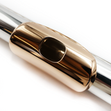 Burkart Elite #586 - Pure silver (.998), offset G, extended G# lever, C# trill, D# roller, B footjoint, 14K gold lip plate and riser