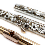 Burkart Elite #642 - Sterling silver flute, Offset G, C# trill key, D# roller, B footjoint, 19.5K gold headjoint