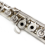 Burkart Elite Flute #804 - 5/95 Platinum Enhanced Silver, Offset G, C# Trill Key, D# Roller, B Footjoint, 14K Gold Headjoint