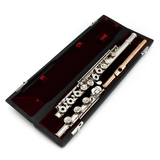 Burkart Elite Flute #804 - 5/95 Platinum Enhanced Silver, Offset G, C# Trill Key, D# Roller, B Footjoint, 14K Gold Headjoint