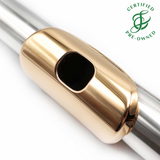 Burkart Elite #105 - Sterling Silver Flute, inline G, C# trill key, B footjoint, 14K gold lip plate and riser