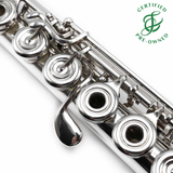 Burkart Elite #105 - Sterling Silver Flute, inline G, C# trill key, B footjoint, 14K gold lip plate and riser