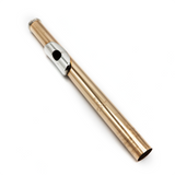 Burkart Headjoint #744 - 14K Gold, Sterling Silver Lip Plate and Riser, Burkart (M2) Cut
