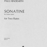 Canonic Sonatina, Op. 31, No. 3 (1923) (Two Flutes)