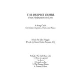 The Deepest Desire (Mezzo Soprano, Flute and Piano)