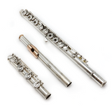 Emanuel Flute #142 - Sterling silver,  inline G, high G# mechanism, B footjoint, 14K gold lip plate and riser