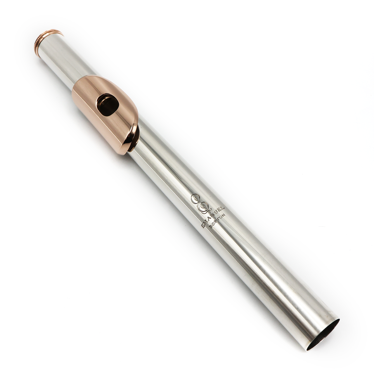 Emanuel Headjoint #U-J35-003 - Sterling Silver, 14K Gold Lip Plate and Riser