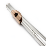 Emmanuel Headjoint #U-J35-009 - Sterling Silver Tube, 14K Gold Lip Plate and Riser