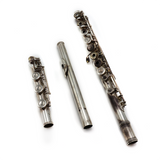 Emerson ELD Flute #B23897 - Solid silver tubing, inline G, B footjoint, 14K gold riser