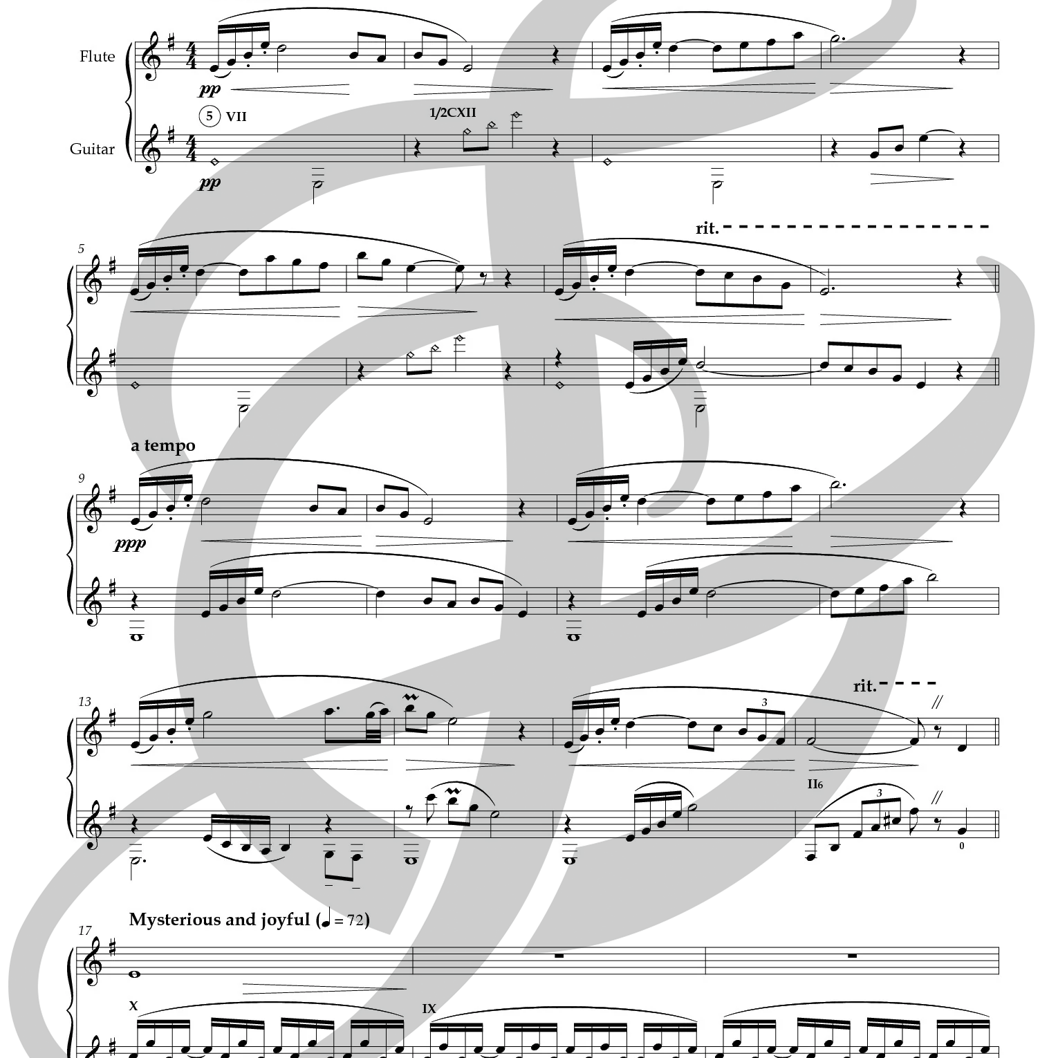 to be determined (Flute and Guitar)