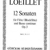 Flute Sonatas (12), Op. 3 - Volume 1, Nos 1-3 (Flute and Piano)