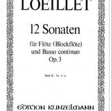 Flute Sonatas (12), Op. 3 - Volume 2, Nos 4-6 (Flute and Piano)