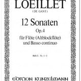 Flute Sonatas (12), Op. 4 - Volume 1, Nos 1-3 (Flute and Piano)