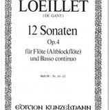 Flute Sonatas (12), Op. 4 - Volume 4, Nos 10-12 (Flute and Piano)