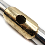 Gemeinhardt KGM Limited #2218 - Sterling silver tubing, offset G, B footjoint, 14K gold lip plate and riser