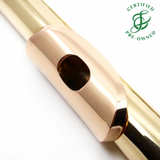 Goosman #424 - 14K Gold Flute, inline G, B footjoint, 18K gold lip plate