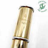 Goosman #424 - 14K Gold Flute, inline G, B footjoint, 18K gold lip plate