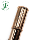 Bernard Hammig Flute #2526 - 9K gold, offset G, split E mechanism, B footjoint, 14K gold headjoint