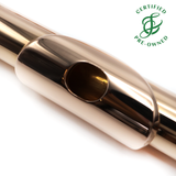 Bernard Hammig Flute #2526 - 9K gold, offset G, split E mechanism, B footjoint, 14K gold headjoint