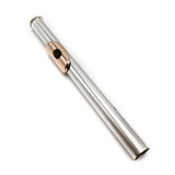 Haynes Headjoint #11367 - Coin Silver, 14K Gold Lip Plate and Riser, P Cut