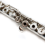Haynes Q3 #3768 - Sterling silver, offset G, split E mechanism, B footjoint, 14K gold riser
