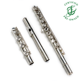 Haynes Custom #49084 - Silver flute, inline G, B footjoint, 14K riser