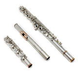 Haynes Custom #51808 - Coin silver, offset G, C# Trill key, D# roller, B footjoint, 14K gold lip plate, riser and rings