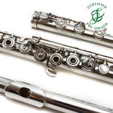 Haynes Custom #51825 - Silver flute, offset G, C# trill key, D# roller, B footjoint, 14K gold riser