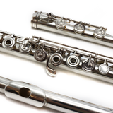 Haynes Custom #51825 - Silver flute, offset G, C# trill key, D# roller, B footjoint, 14K gold riser