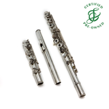 Haynes Custom #51825 - Silver flute, offset G, C# trill key, D# roller, B footjoint, 14K gold riser