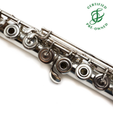 Haynes Custom #51825 - Silver flute, offset G, C# trill key, D# roller, B footjoint, 14K gold riser