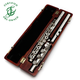 Haynes Custom #51825 - Silver flute, offset G, C# trill key, D# roller, B footjoint, 14K gold riser