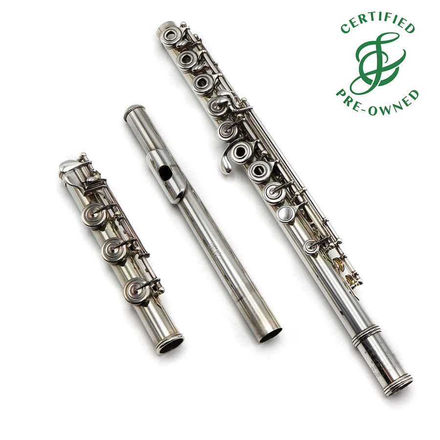 Haynes Custom #52954 - Silver flute, offset G, C# trill key, B footjoint, 14K gold riser