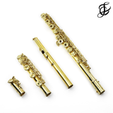 John Lunn "The Dryad's Touch" - 18K green gold flute, specialty engraving, offset G, D/B footjoint