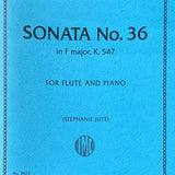 Sonata No. 36 in F major, K. 547 (Flute and Piano)