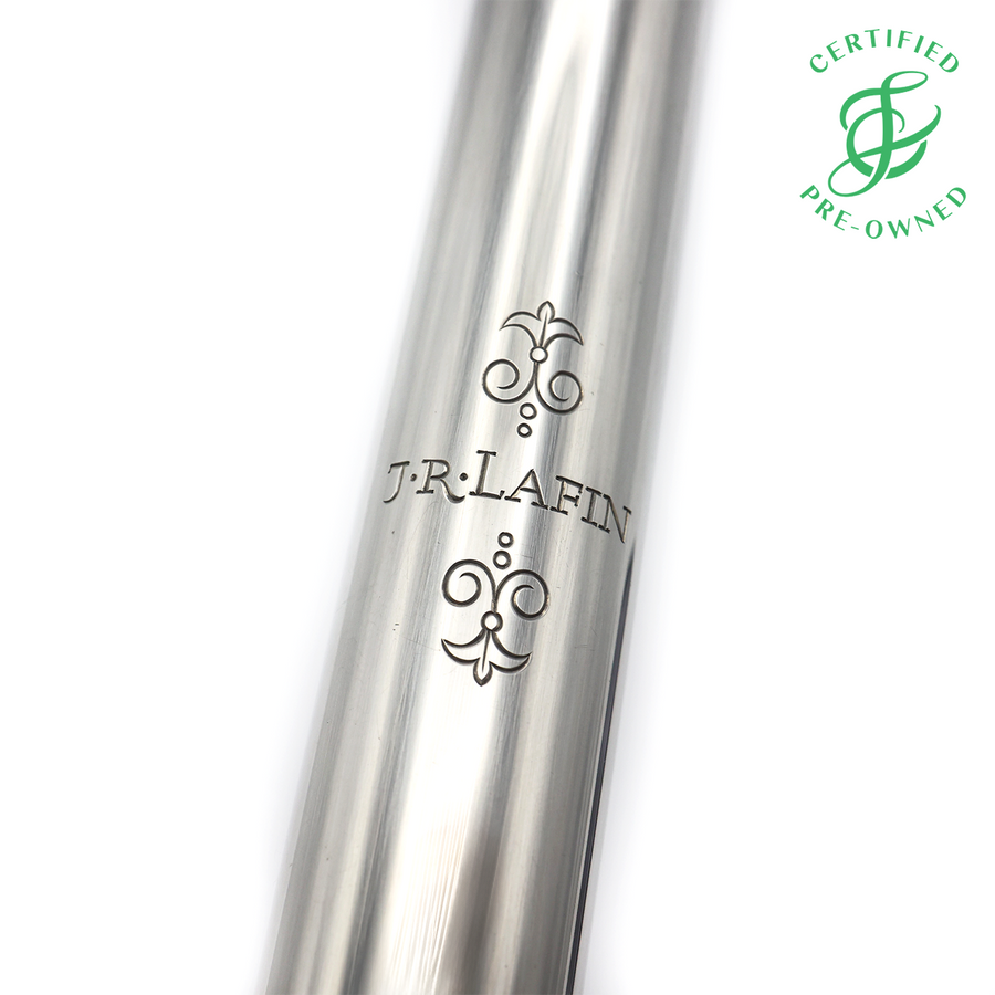Lafin Headjoint #L8236 - Sterling silver tube, 14K gold lip plate