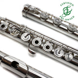 Landell Flute #158 - Solid silver, inline G, split E mechanism, C# trill key, B footjoint