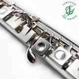 Lopatin SquareONE Model Flute #15 - Silver flute, offset G, split E mechanism, C# trill key, closed-hole keys, C footjoint