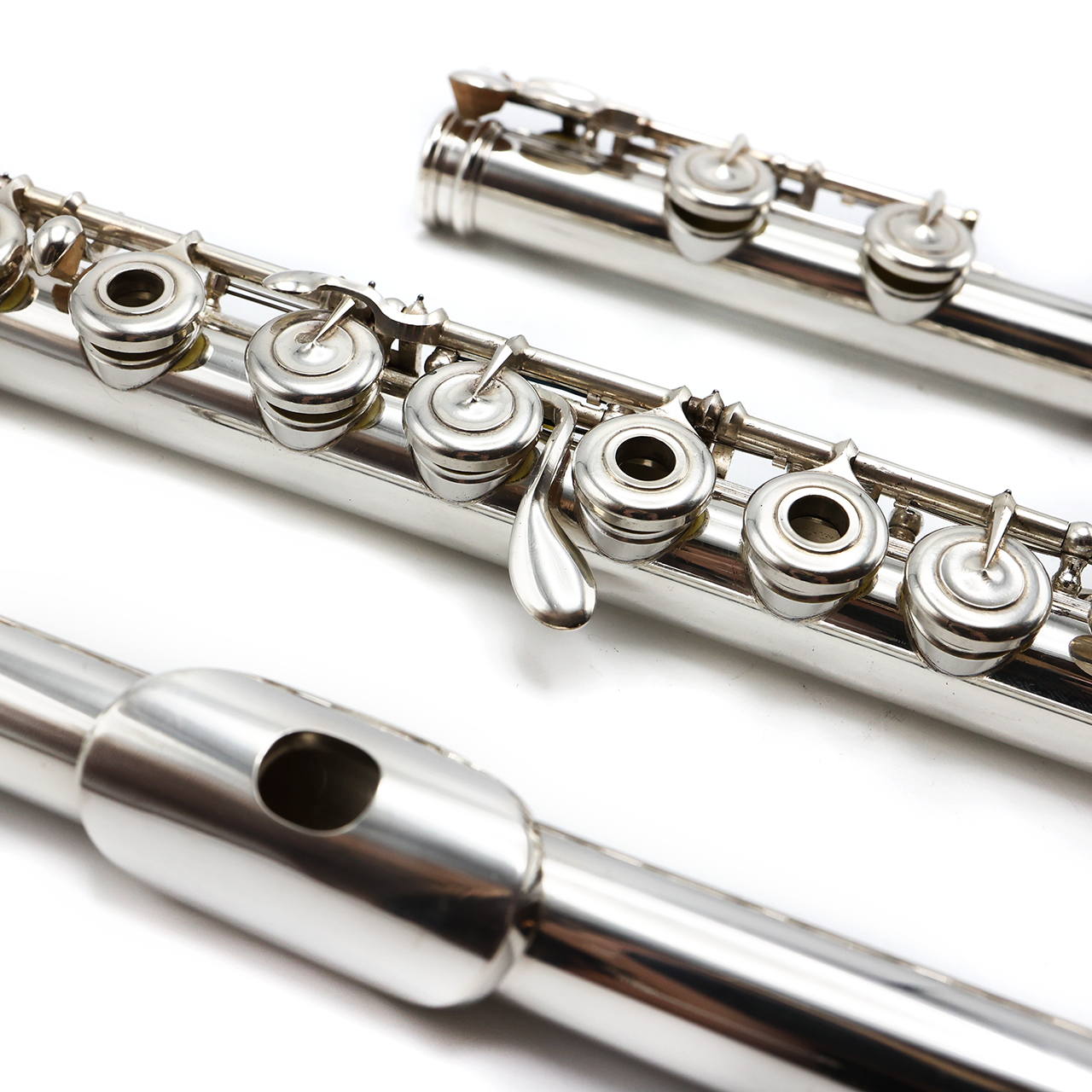 Louis Lot #5430 - Silver Lip Plate and Riser, Inline G, C Footjoint ...