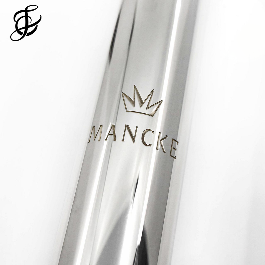 Mancke Sterling Silver Headjoint with Wood Lip Plate and Platinum Rise