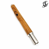 Mancke Wood Headjoint with 14K Rose Gold Riser and Silver Tenon