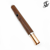 Mancke Wood Headjoint with Platinum Riser and 14K Rose Gold Tenon