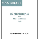Bruch, Max : In Memoriam (Flûte et Piano)